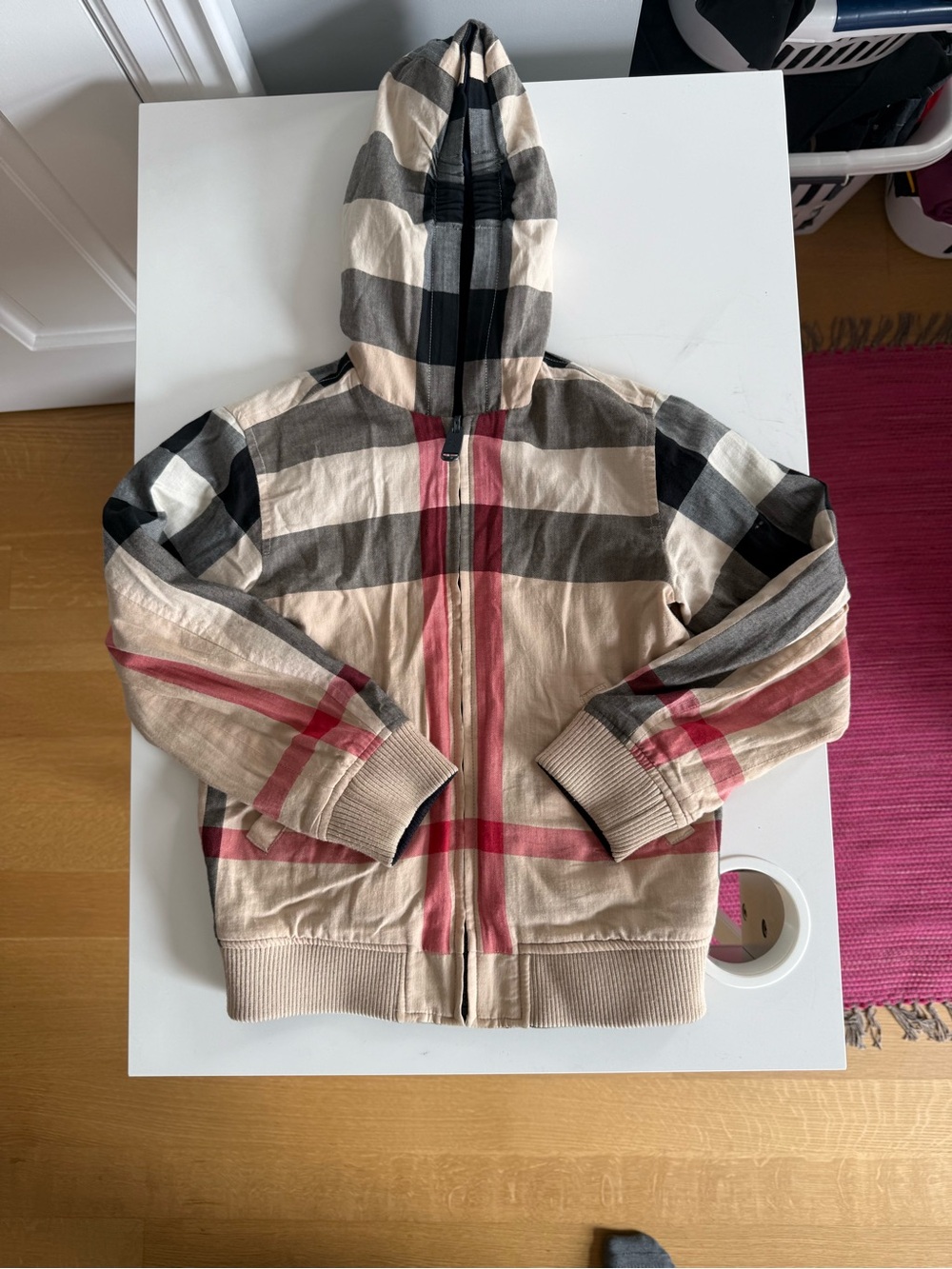 Burberry Kids Reversible Hooded Jacket